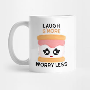 Laugh S'More Worry Less - Sad Brows Marshmallow Face Mug